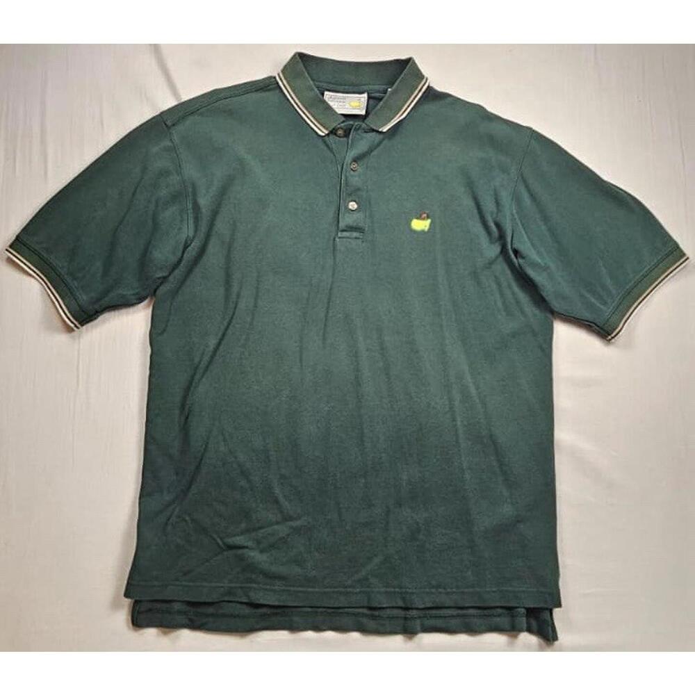 Masters Augusta National Men's Polo Shirt‎ Size Large Green Golf